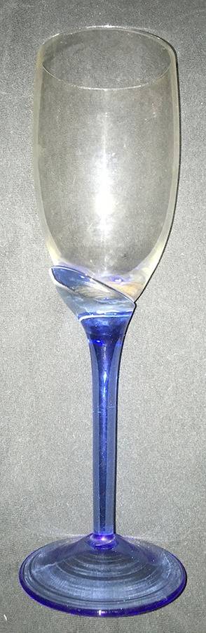 UNK4775 Blue Fluted Champagne by Unknown Manufacturer-1
