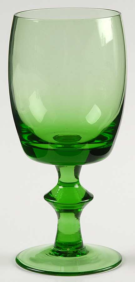 UNK3183 Green Wine Glass by Unknown Manufacturer-1