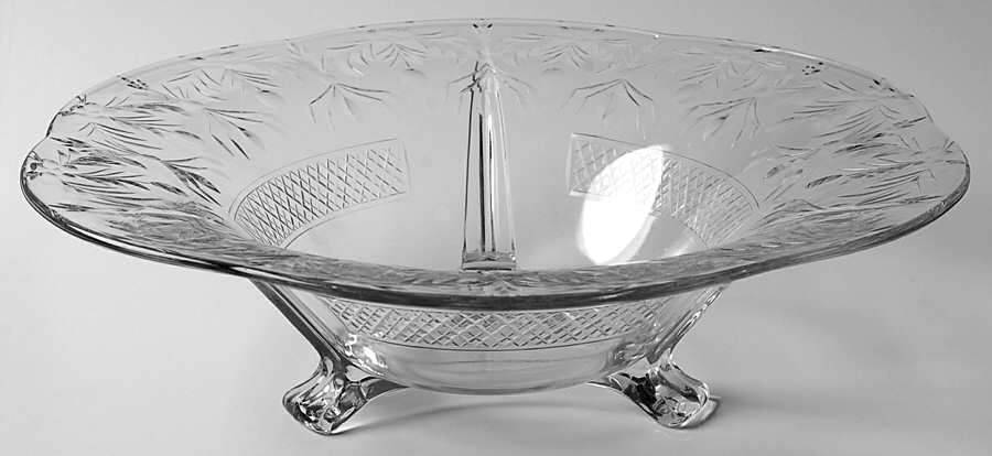 UNK11730 12" 3-Toed Footed Bowl by Unknown Manufacturer-1