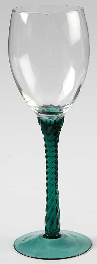 UNK3842 Teal Wine Glass by Unknown Manufacturer-1