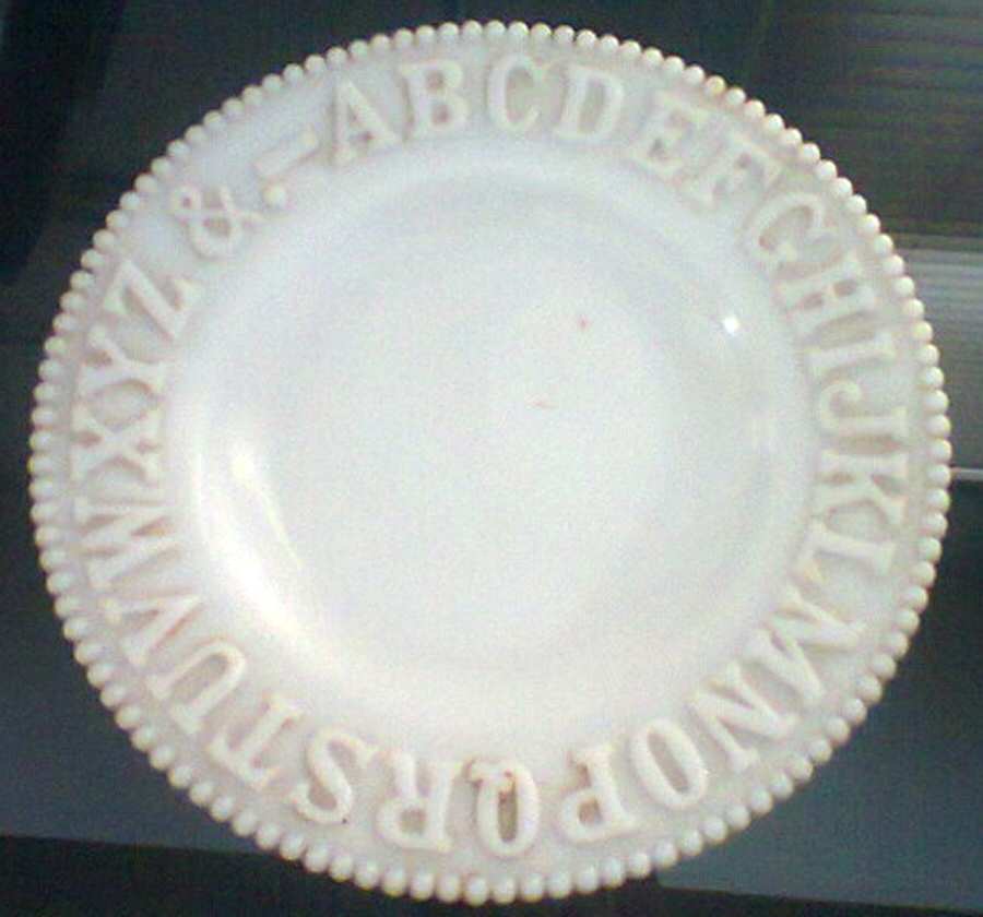 Alphabet Plates Salad Plate by Unknown Manufacturer-1
