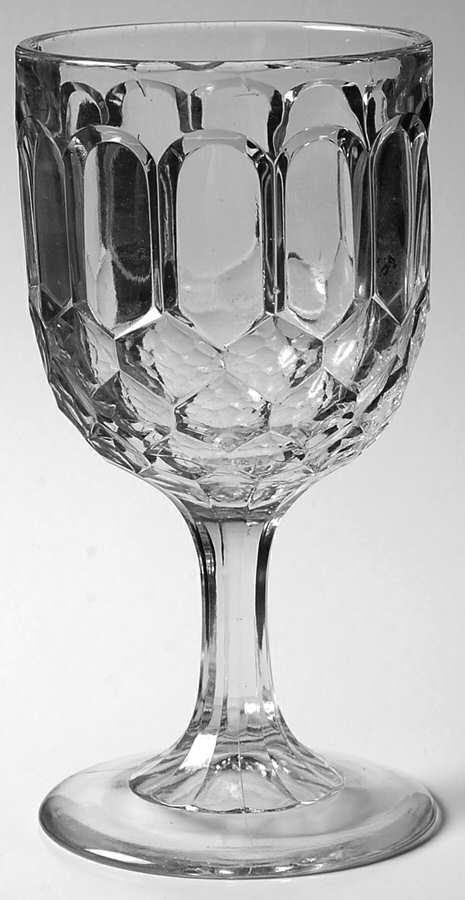 Honeycomb&Oval Water Goblet by Unknown Manufacturer-1