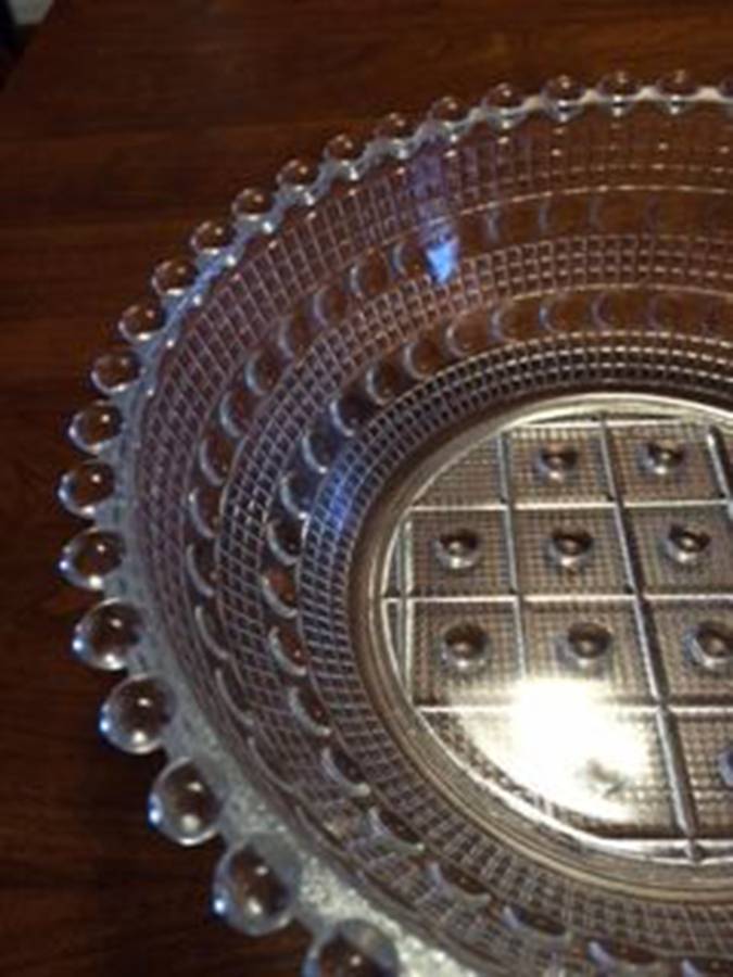 Banded Raindrops 9" Round Bowl by Unknown Manufacturer-1