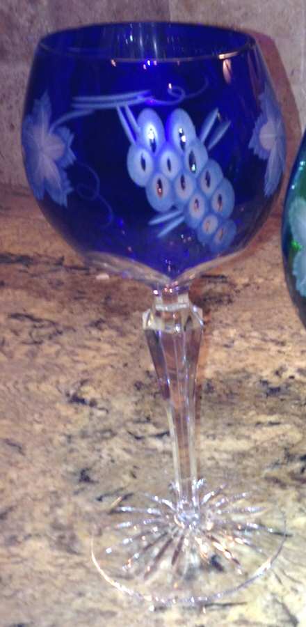 UNK12429 Cobalt Blue Hock Wine by Unknown Manufacturer-1
