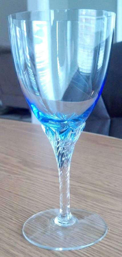 UNK12434 Blue Water Goblet by Unknown Manufacturer-1