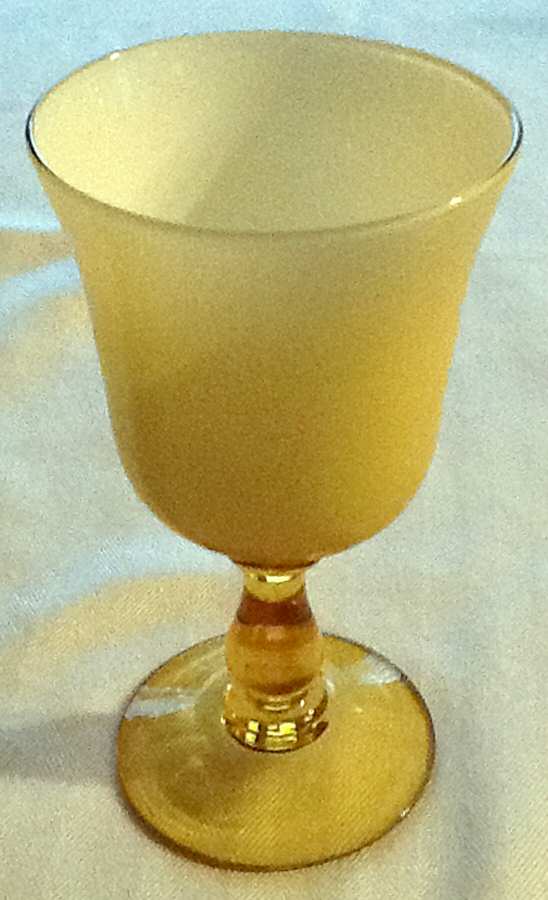 UNK11058 Amber Water Goblet by Unknown Manufacturer-1