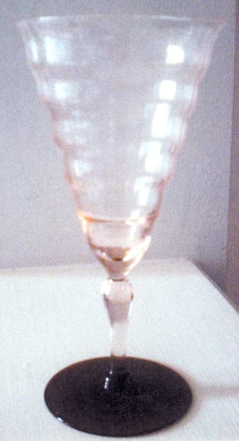 Mandalay Dine Pink and Amethyst Water Goblet by Utility Glass-1