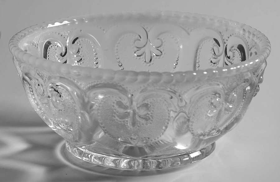 Sweetheart White Opalescent Small Fruit Dessert Bowl by Dugan-1