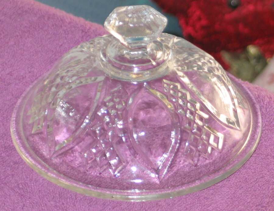 Flat Diamond and Panel Lid for Sugar Bowl by Unknown Manufacturer-1