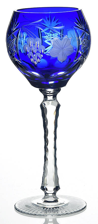 UNK13098 Cobalt Blue Hock Wine by Unknown Manufacturer-1