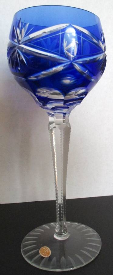 UNK13190 Cobalt Blue Hock Wine by Unknown Manufacturer-1