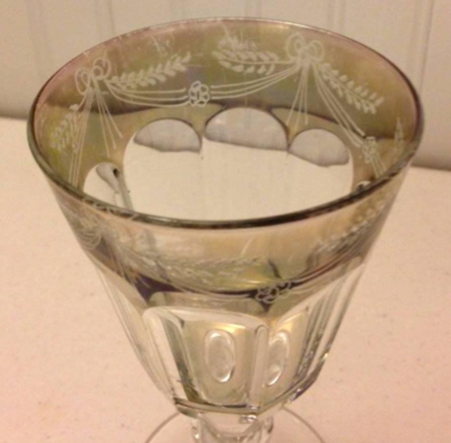 UNK13271 Chartreuse Water Goblet by Unknown Manufacturer-1