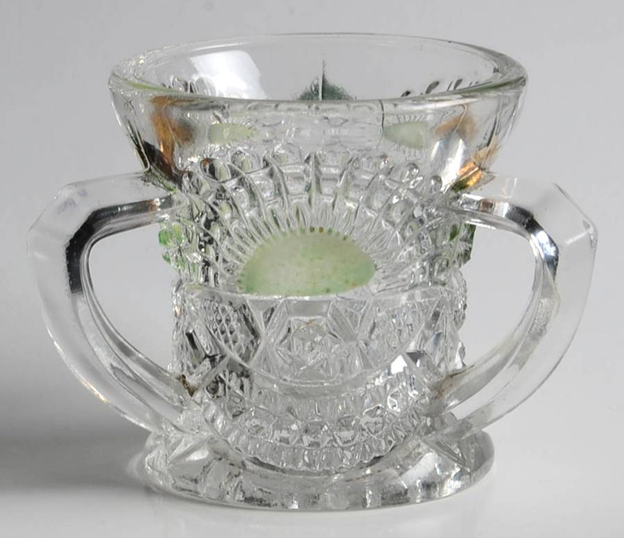 Rising Sun Green Flash Toothpick Holder by US Glass-1