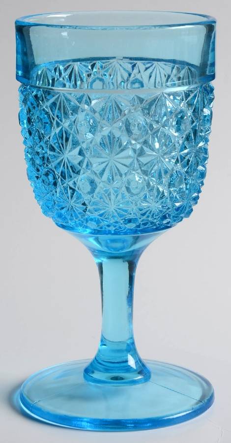 UNK4903 Blue Water Goblet by Unknown Manufacturer-1