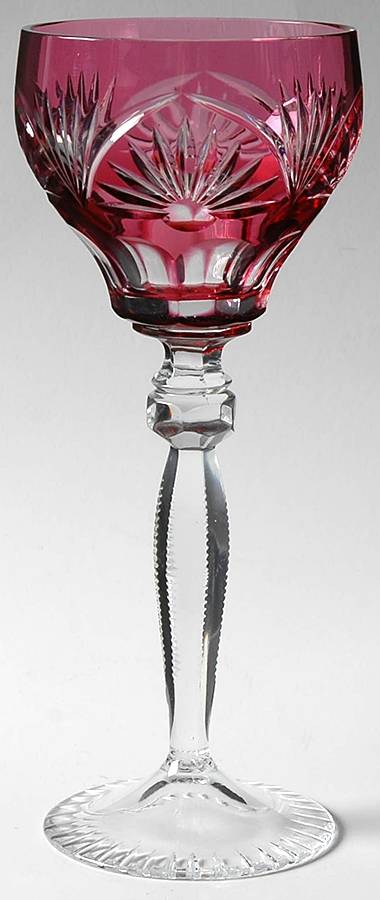 Unk3128 Cranberry Water Goblet by Unknown Manufacturer-1