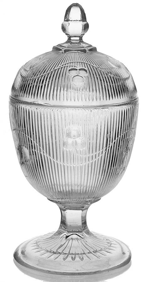 Bellflower Sugar Bowl & Lid by Unknown Manufacturer-1