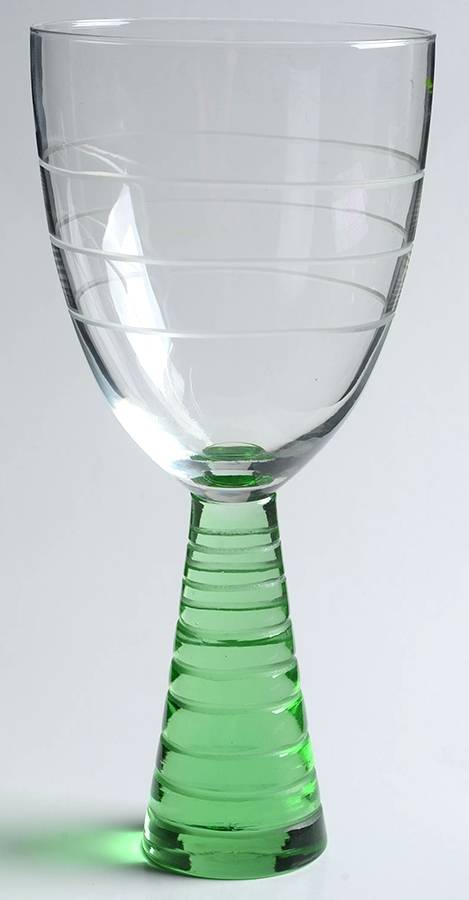 UNK14067 Green Water Goblet by Unknown Manufacturer-1