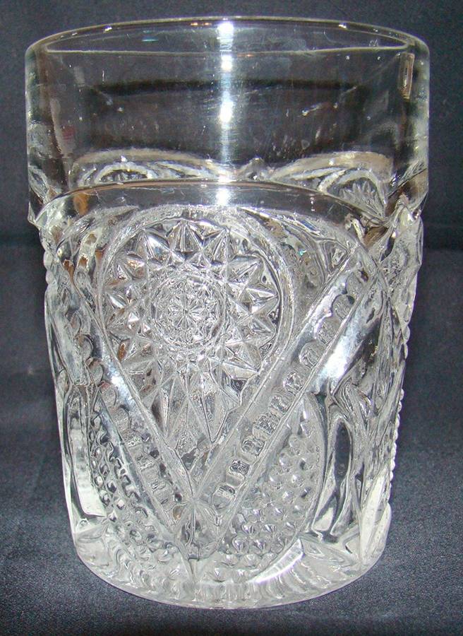 Star in Teardrop Clear Flat Tumbler by Unknown Manufacturer-1