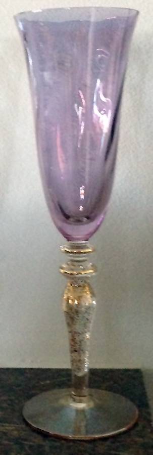 RAG11 Purple Fluted Champagne by Romania Glass-1