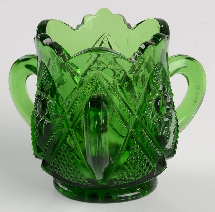 Minnesota Green (Emerald) Toothpick Holder by US Glass-1