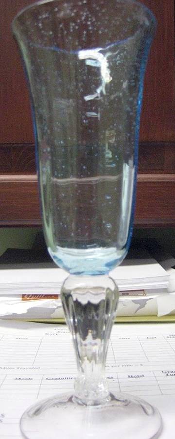UNK4419 Aqua Fluted Champagne by Unknown Manufacturer-1
