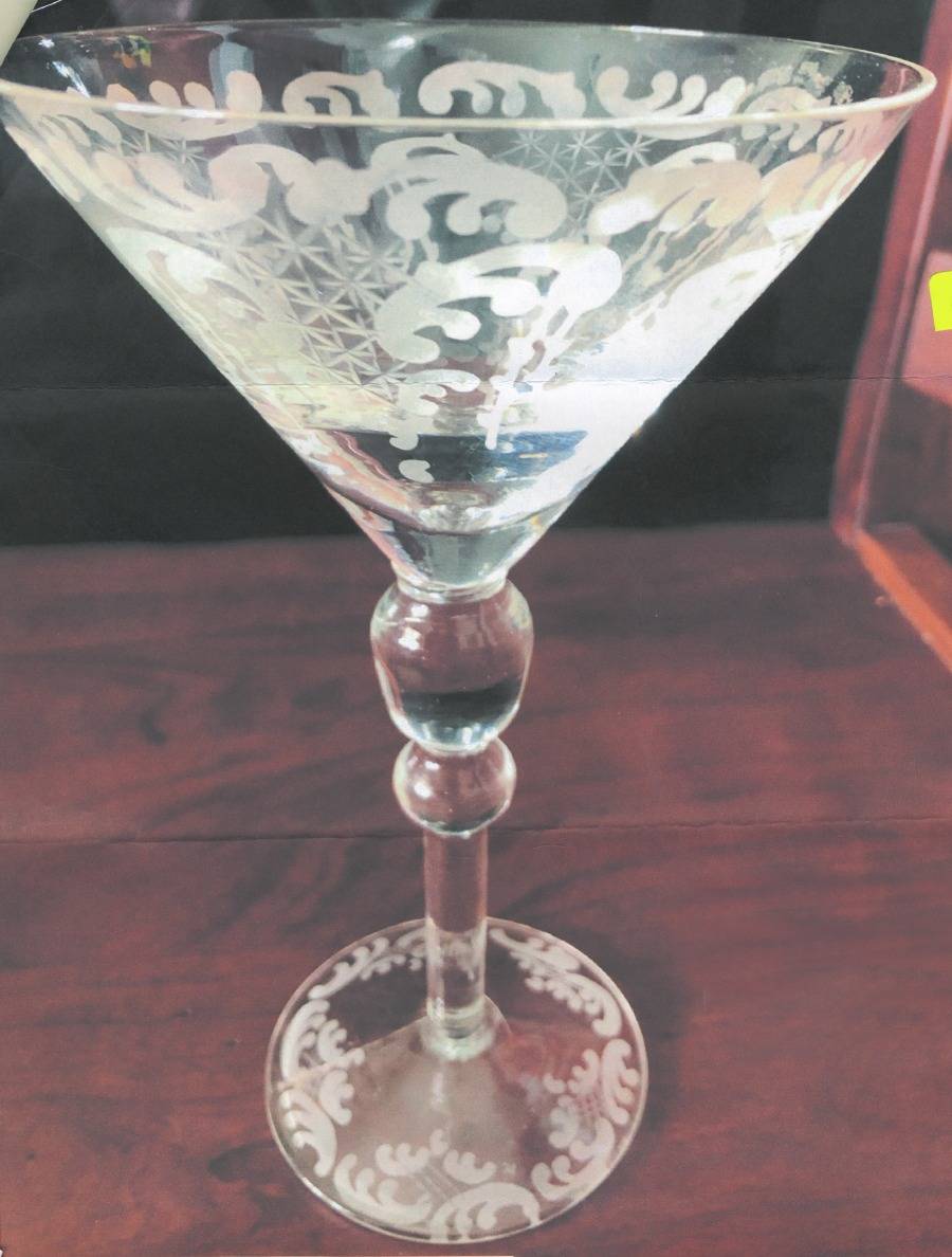 UNK11378 Clear Martini Glass by Unknown Manufacturer-1
