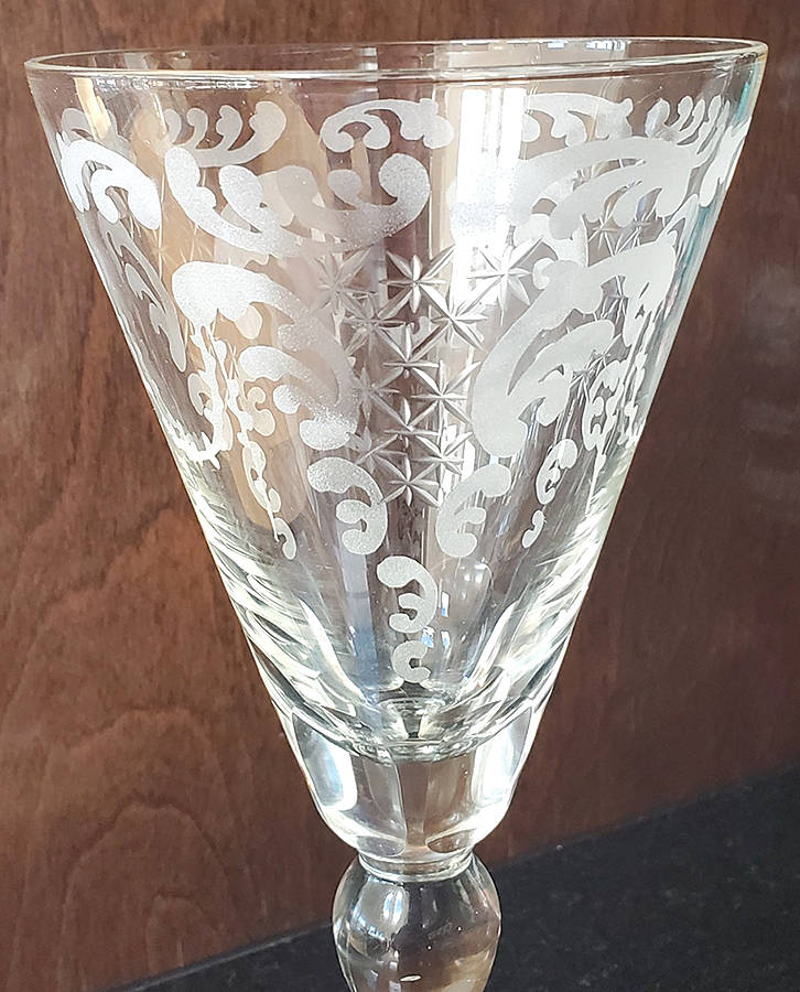 UNK11378 Clear Water Goblet by Unknown Manufacturer-1