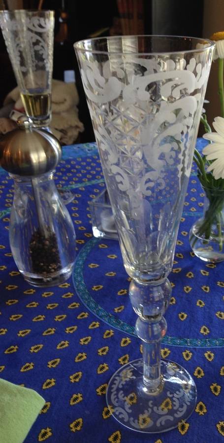 UNK11378 Clear Fluted Champagne by Unknown Manufacturer-1