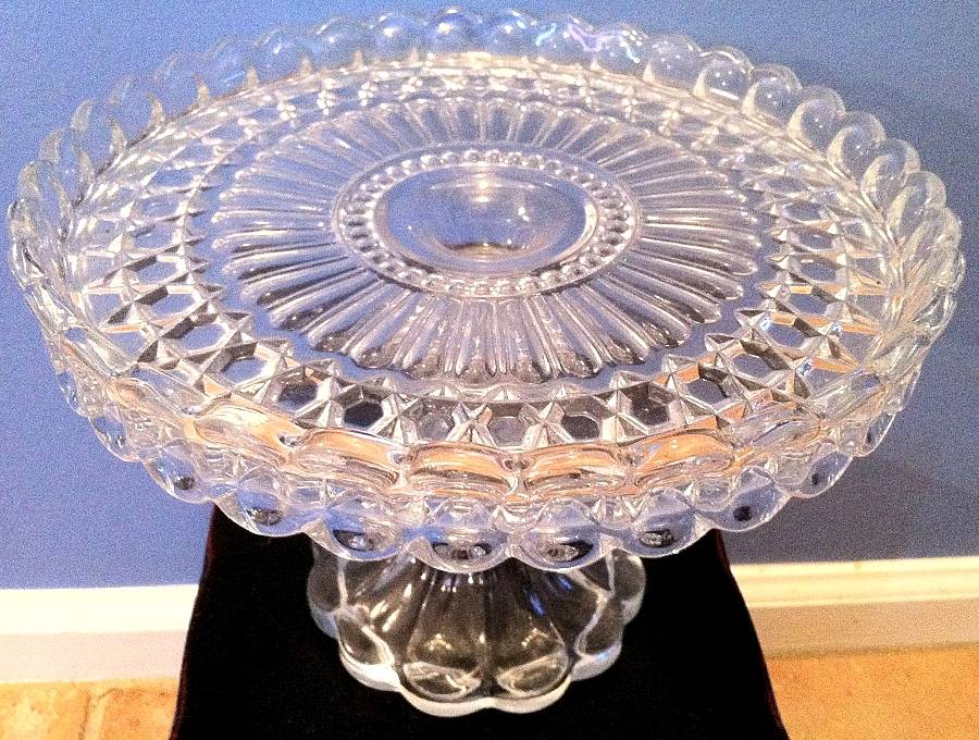 1900 Round Cake Stand by US Glass-1