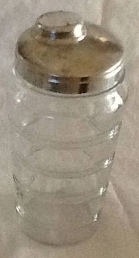 UNK15144 Cocktail Shaker with Chrome Top and Stopper by Unknown Manufacturer-1