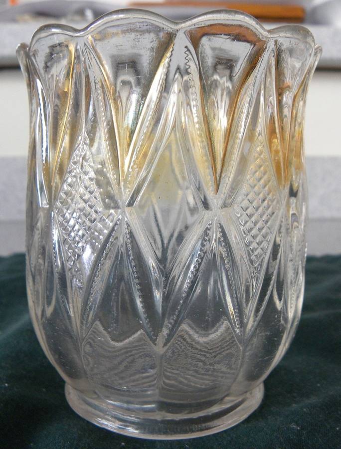 Maryland Clear (Gold Trim) Open Spooner by US Glass-1