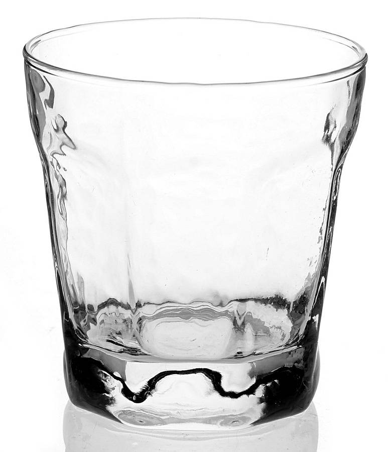 UNK542 Clear (Textured) Double Old Fashioned by Unknown Manufacturer-1