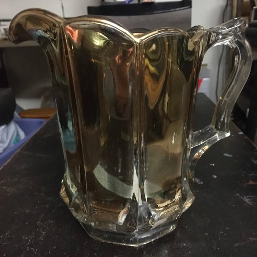 Portland Clear (Gold Trim) Pitcher by US Glass-1