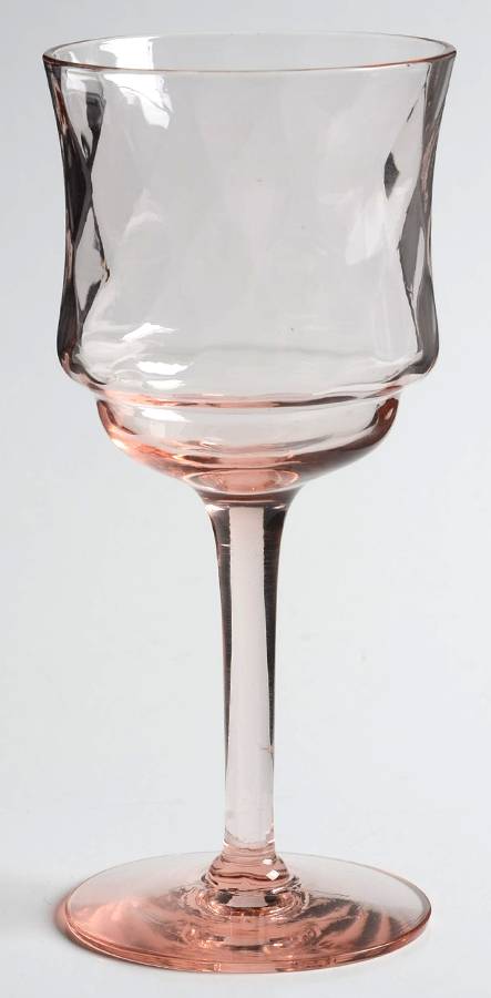 UNK17952 Pink Wine Glass by Unknown Manufacturer-1