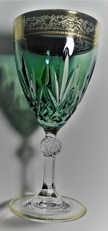 UNK15262 Green Water Goblet by Unknown Manufacturer-1