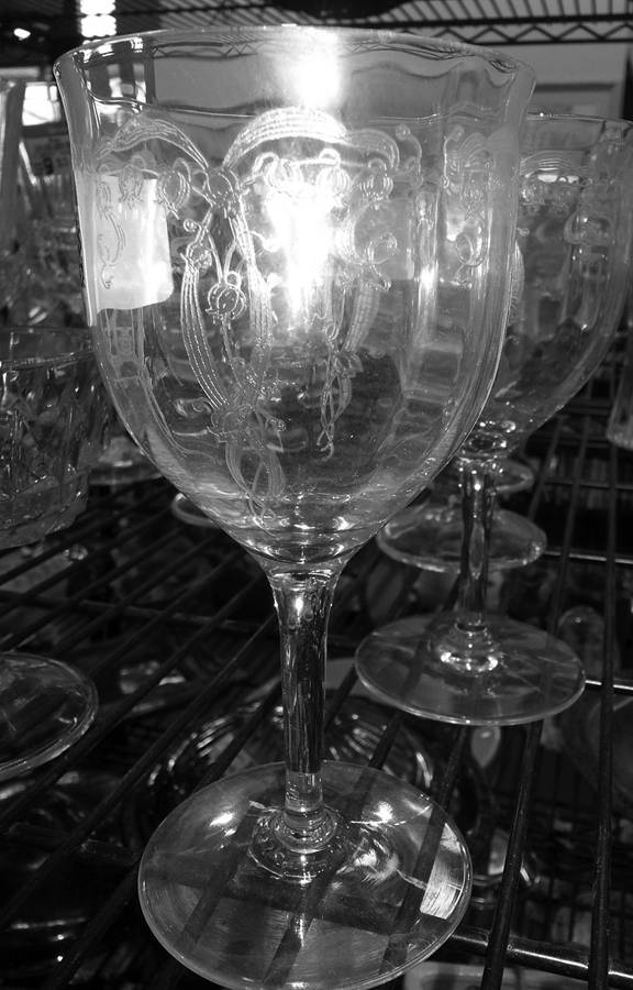 Lily of the Valley (Stem #858, Optic) Water Goblet by Fostoria-1