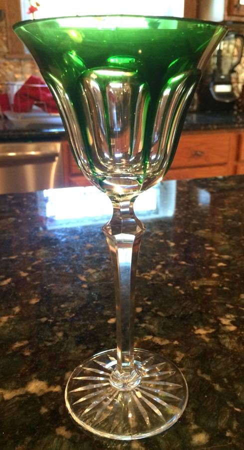 UNK15390 Emerald Green Water Goblet by Unknown Manufacturer-1