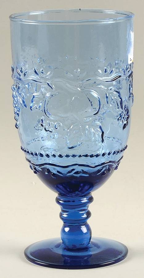 UNK10021 Blue Water Goblet by Unknown Manufacturer-1
