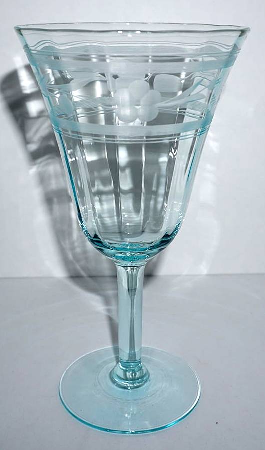 UNK10860 Blue Water Goblet by Unknown Manufacturer-1