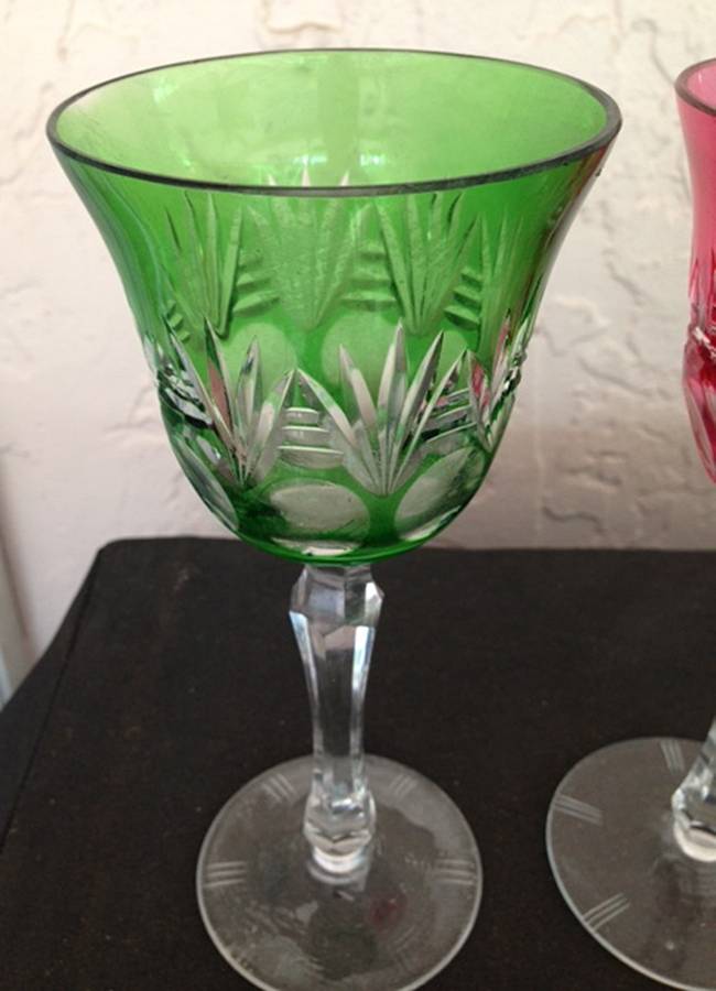 UNK17932 Green Water Goblet by Unknown Manufacturer-1