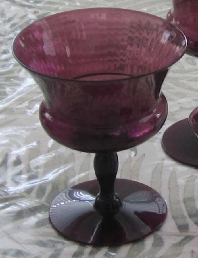 Nilotus Amethyst Champagne/Tall Sherbet by Utility Glass-1