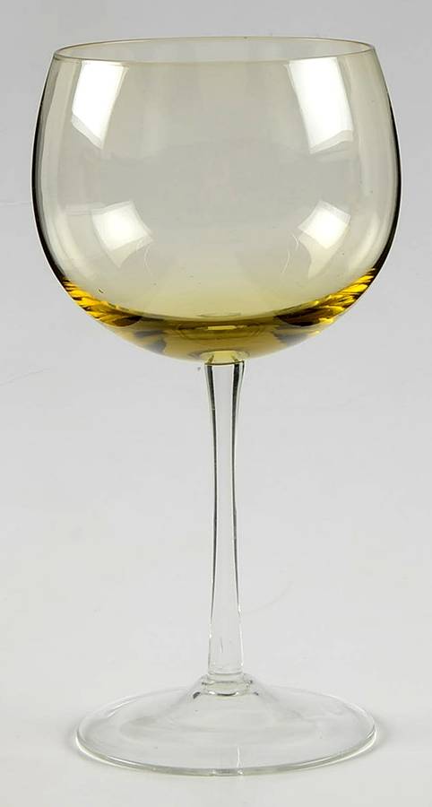 UNK19060 Amber Water Goblet by Unknown Manufacturer-1