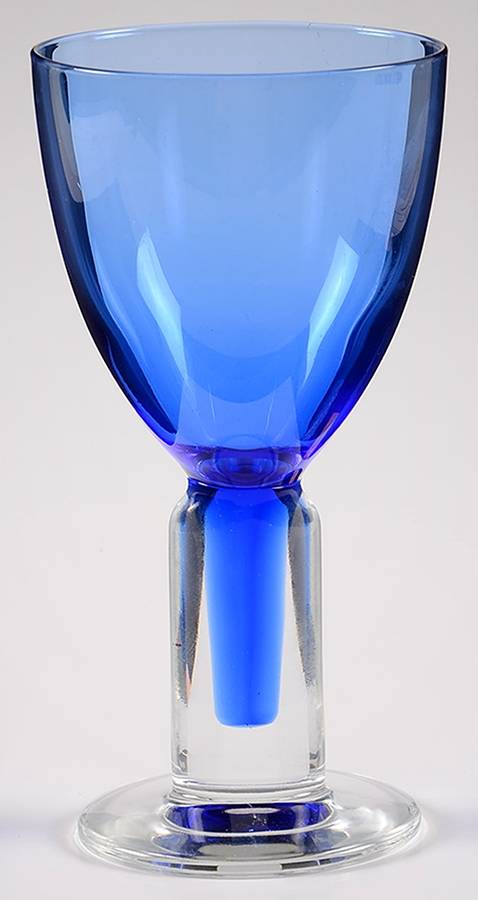 UNK19068 Blue Wine Glass by Unknown Manufacturer-1