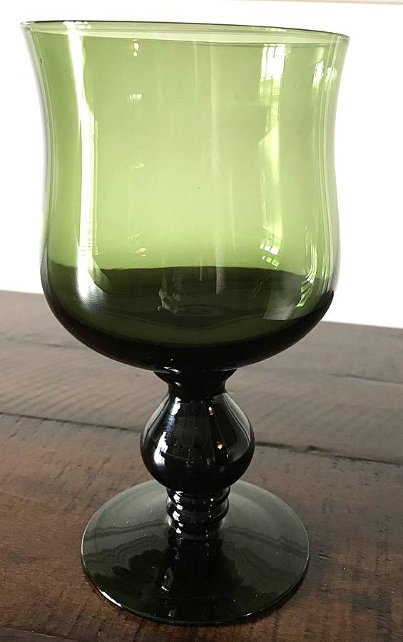 Unk19074-Green Water Goblet by Unknown Manufacturer-1