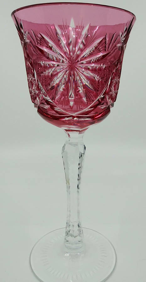 UNK16141 Cranberry Water Goblet by Unknown Manufacturer-1