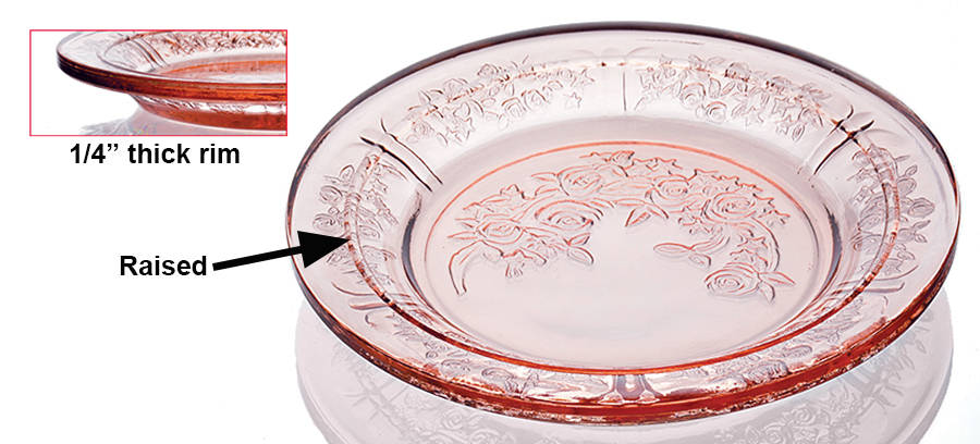 Sharon Pink Cheese Dish No Lid by Unknown Manufacturer-1