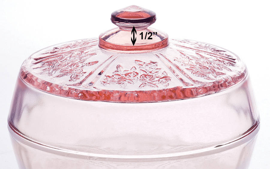 Sharon Pink Lid for Round Butter by Unknown Manufacturer-1