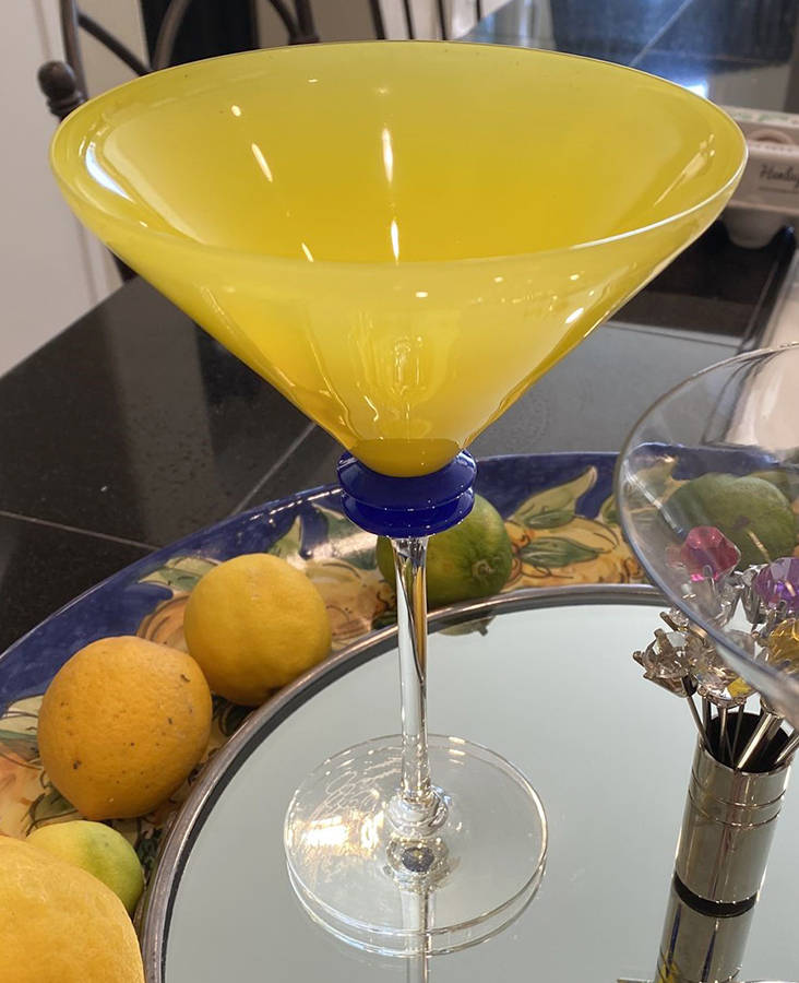 El Roi Yellow Martini Glass by Union Street-1