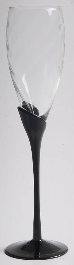 UNK1025-Optic Fluted Champagne by Unknown Manufacturer-1