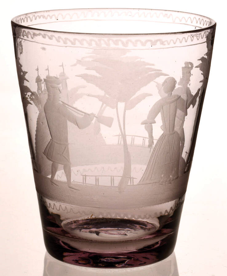 Mary Gregory 20 Oz Flat Tumbler by Unknown Manufacturer-1